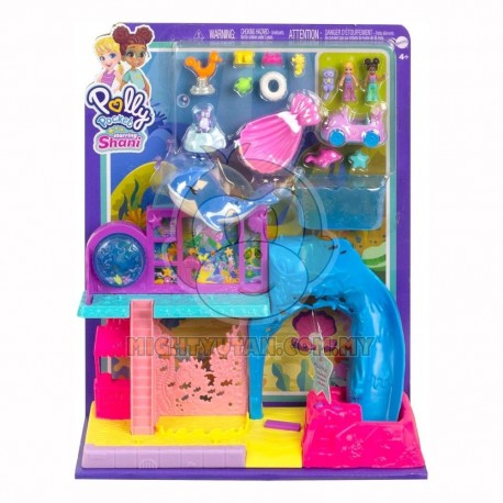 Polly Pocket Pollyville Aquarium Starring Shani Playset