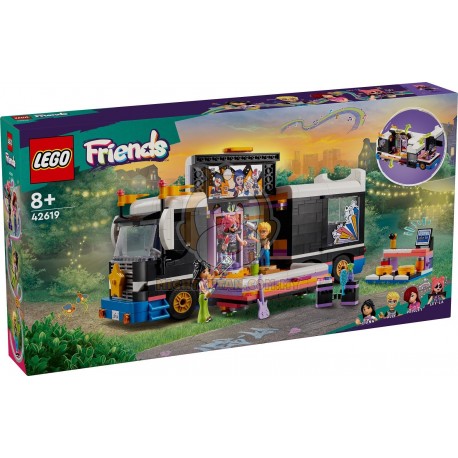 LEGO Friends 42619 Pop Star Music Tour Bus