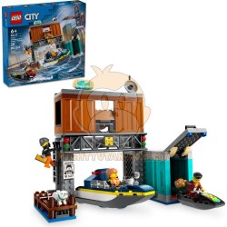 LEGO City 60417 Police Speedboat and Crooks' Hideout