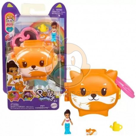 Polly Pocket Pet Connects Compact Orange