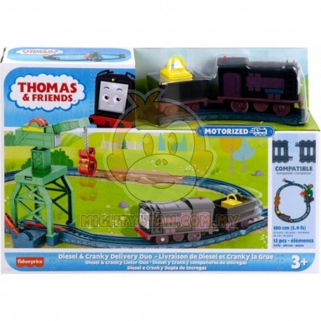 Thomas & Friends Playset Motorized - Diesel & Cranky Delivery Duo