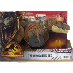 Jurassic World: Dominion Extreme Damage T Rex Dinosaur Figure For 4 Year Olds & Up