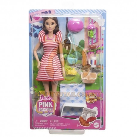 Barbie Pink Paris Travel Doll