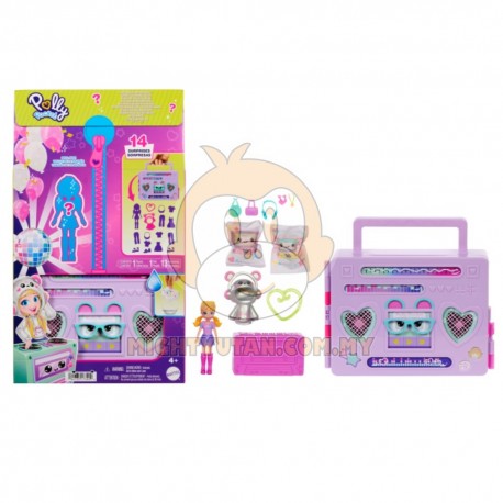 Polly Pocket Disco Dance Fashion Reveal Doll & Playset