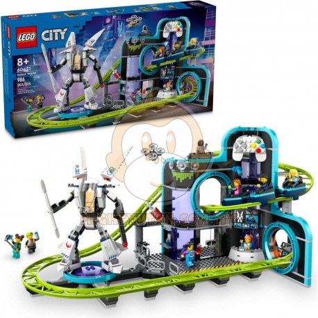 LEGO City 60421 Robot World Roller-Coaster Park