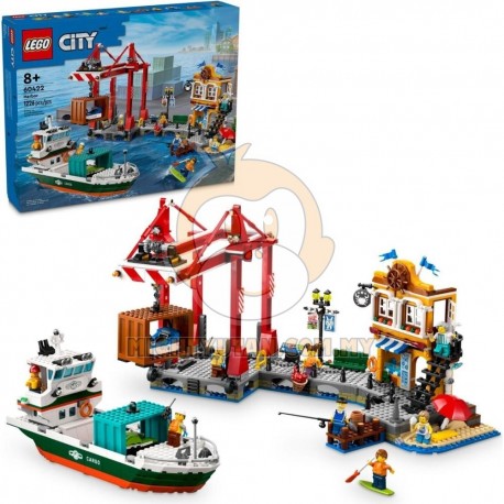 LEGO City 60422 Seaside Harbour with Cargo Ship