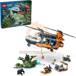 LEGO City 60437 Jungle Explorer Helicopter at Base Camp