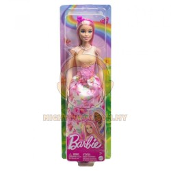 Barbie Royal Doll With Pink And Blonde Hair, Butterfly-Print Skirt And Accessories