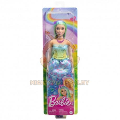 Barbie Royal Doll With Blue-Highlighted Hair, Butterfly-Print Skirt And Accessories