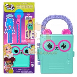 Polly Pocket Dolls & Playset, Lil' Styles Travel Toy Collection With 3-inch Doll And Accessories-Turqoise