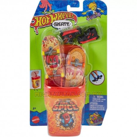 Hot Wheels Skate, Flavor Containers With Exclusive Fingerboards-Fire & Spice