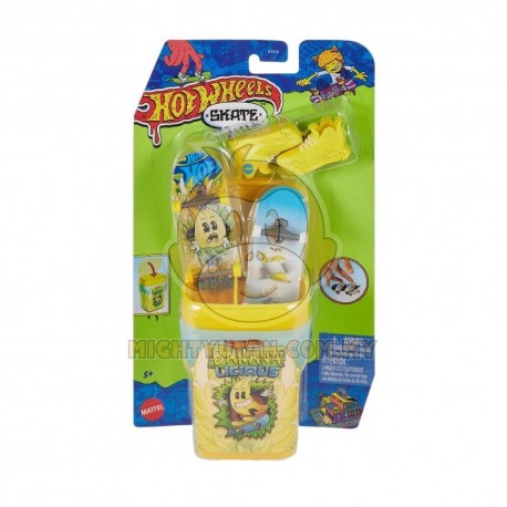 Hot Wheels Skate, Flavor Containers With Exclusive Fingerboards-Banana Licious