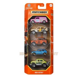 Matchbox 1:64 Scale Die-Cast Toy Cars Or Trucks Set Of 5 - MBX Retro