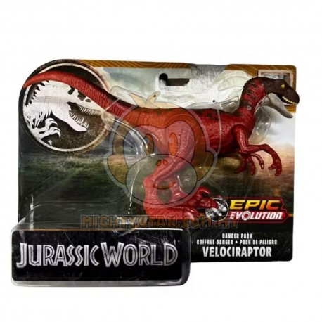 Jurassic World Epic Evolution Velociraptor Dinosaur Figure