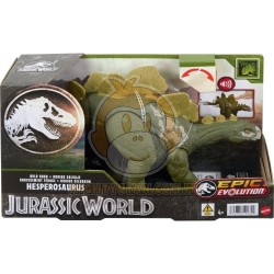 Jurassic World Wild Roar Dinosaur, Hesperosaurus Action Figure Toy With Sound