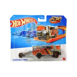 Hot Wheels Trackin Trucks, 1 1:64 Scale Hot Wheels Truck-Scania Rally Truck