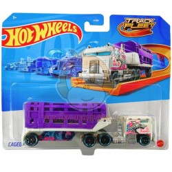 Hot Wheels Trackin Trucks, 1 1:64 Scale Hot Wheels Truck-Caged Cargo