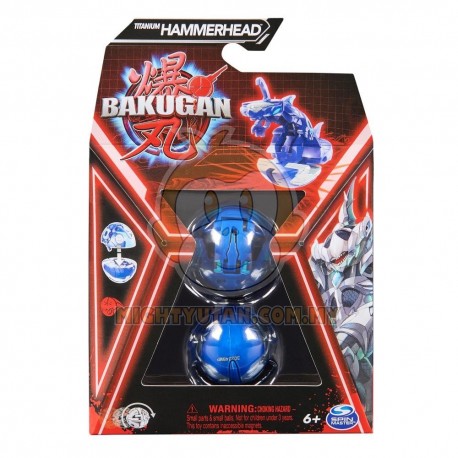 Bakugan Core Bakugan Titanium Hammerhead (Blue)