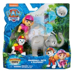 Paw Patrol Figure Hero Pups Jungle - Marshall, Skye & Elephant