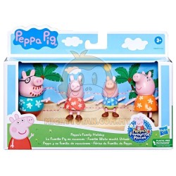 Peppa Pig Toys Peppa's Family Holiday, 4 Vacation-Themed Peppa Pig Figures