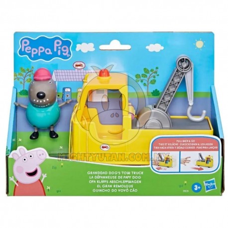 Peppa Pig Toys Granddad Dog's Tow Truck Set with Figure, Preschool Toys