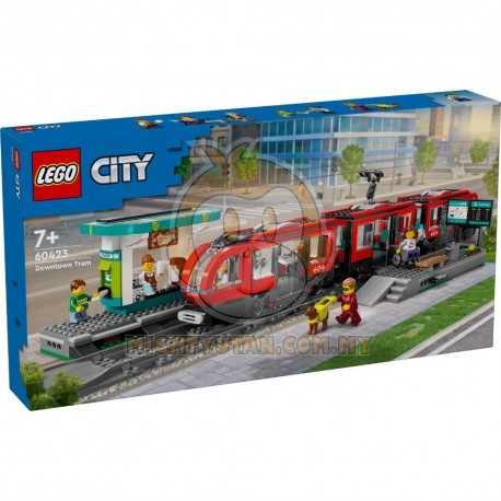 LEGO City 60423 Downtown Streetcar and Station