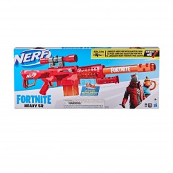 Nerf Fortnite Heavy SR Blaster, Longest Nerf Fortnite Blaster Ever, Removable Scope, 6 Nerf Mega Darts