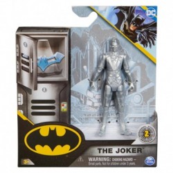 DC Comics 4-Inch Batman Action Figure And Accesories - the Joker Silver