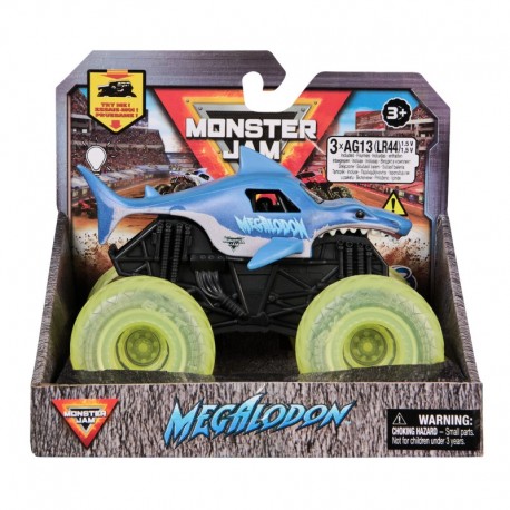 Monster Jam 1:43 Light Up Wheels Truck - Megalodon