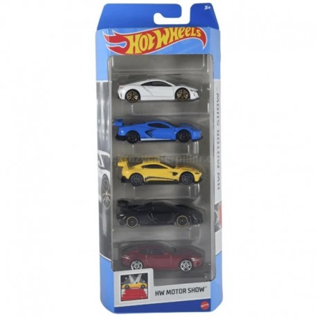 Hot Wheels Vehicle 5 Packs - HW Motor Show