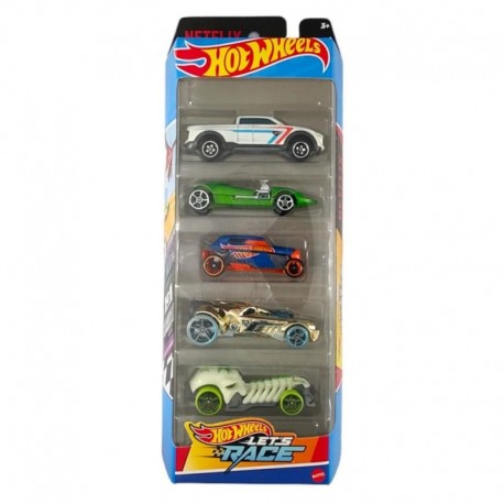 Hot Wheels Vehicle 5 Packs - Hot Wheels Let's Race