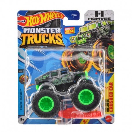 Hot Wheels Monster Trucks 2024 Humvee - Crash Legends