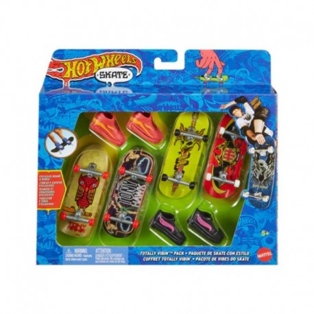 Hot Wheels Skate Tony Hawk Fingerboards & Skate Shoes Totally Vibin Pack