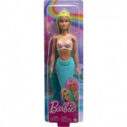 Barbie Mermaid Dolls With Colorful Hair, Tails And Headband Accessories - Blue