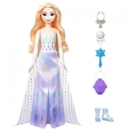 Disney Frozen Spin & Reveal Elsa Fashion Doll & Accessories With 11 Surprises