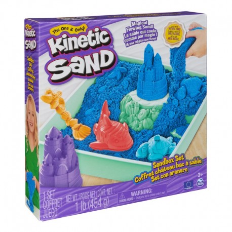 Kinetic Sand Sandbox Set 1lb (454g) -Blue