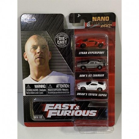 Jada Nano Fast Furious 3 Car Set 2