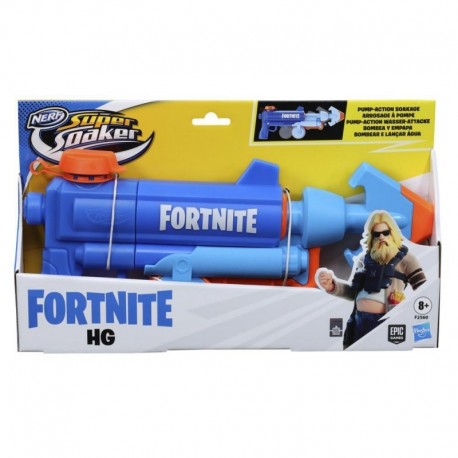 NERF Super Soaker Fortnite HG Water Blaster, Pump-Action Soakage