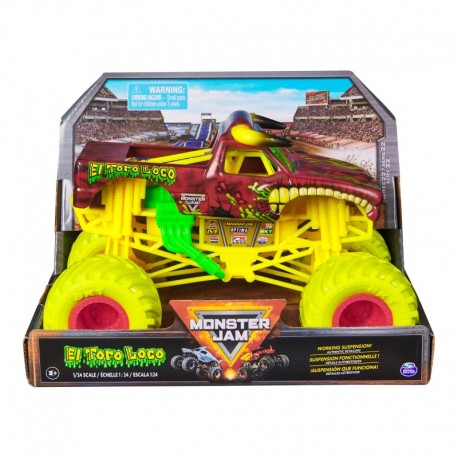 Monster Jam 1:24 Monster Truck Die Cast Vehicle - El Toro Loco