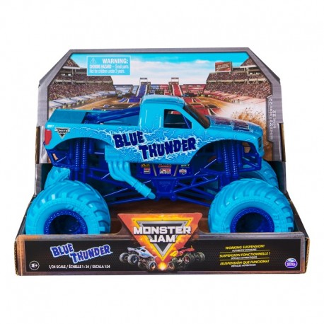 Monster Jam 1:24 Monster Truck Die Cast Vehicle - Blue Thunder