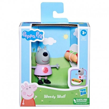 Peppa Pig Toys Peppa's Fun Friends Wendy Wolf Figure with Sandwich