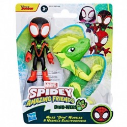 Marvel Spidey and His Amazing Friends Dino-Webs, Miles Spin Morales & Marvel's Electrosaurus