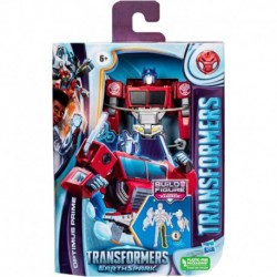 Transformers Toys EarthSpark Deluxe Class Optimus Prime Action Figure