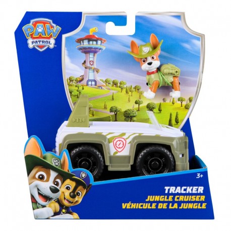 Paw Patrol Basic Vehicle - Tracker's Jungle Cruiser with Figure