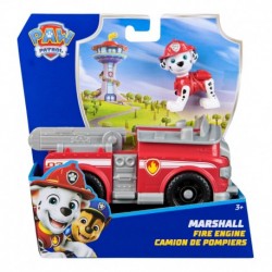 Paw Patrol Basic Vehicle - Marshall's Fire Truck with Figure