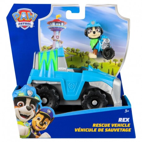 Paw Patrol Basic Vehicle - Rex's Rescue Vehiclewith Figure