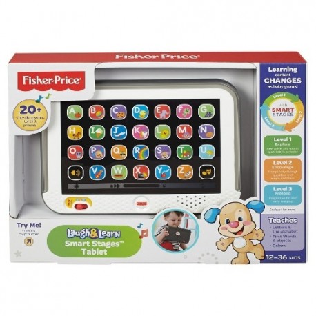 Fisher Price Laugh & Learn Smart Stages Tablet - Grey (12 - 36 Months)