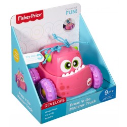 Fisher-Price Infant Press and Go Monster Truck - Pink (9+ Months)