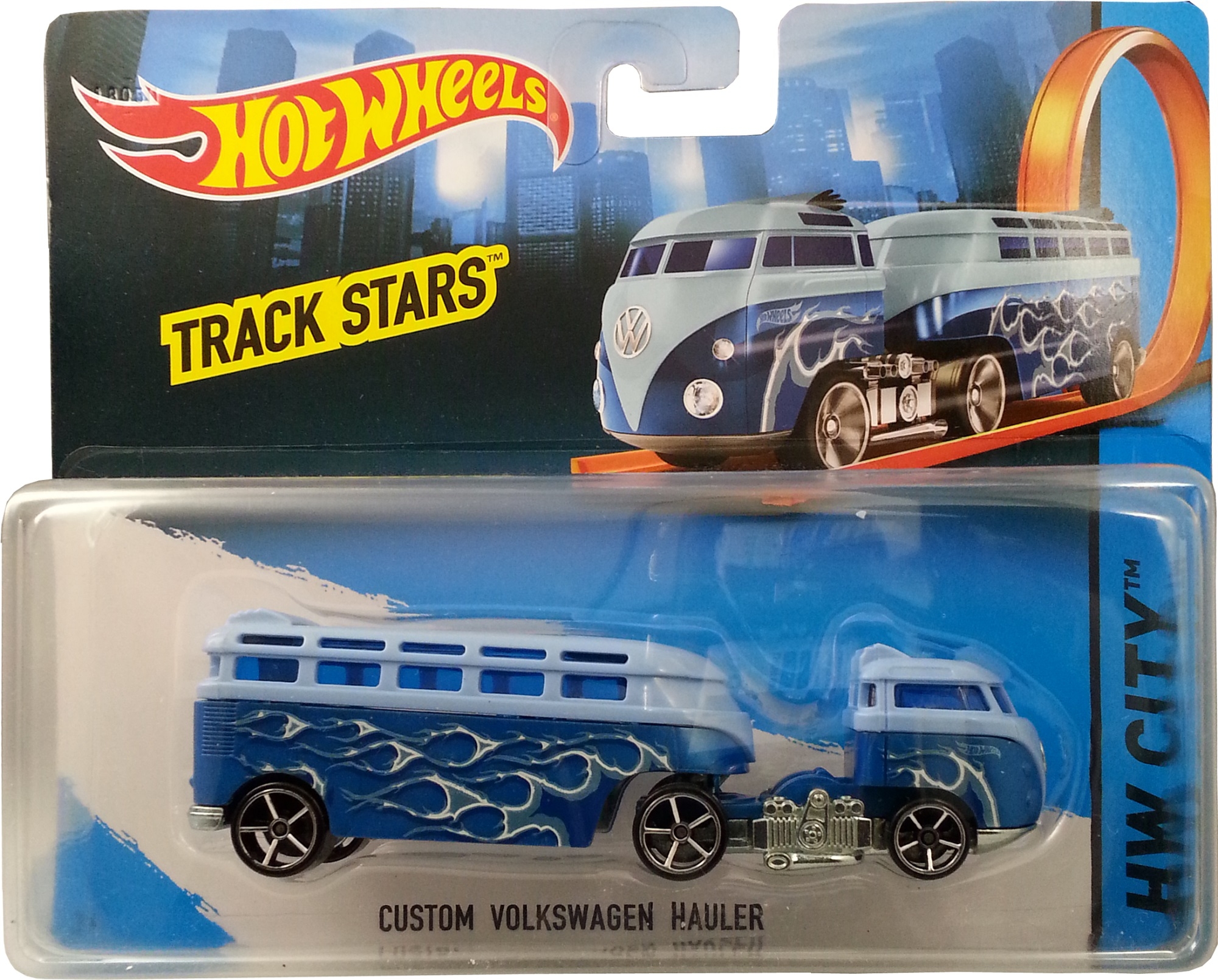 Hot Wheels Track Stars Custom Volkwagen Hauler Truck (Blue)