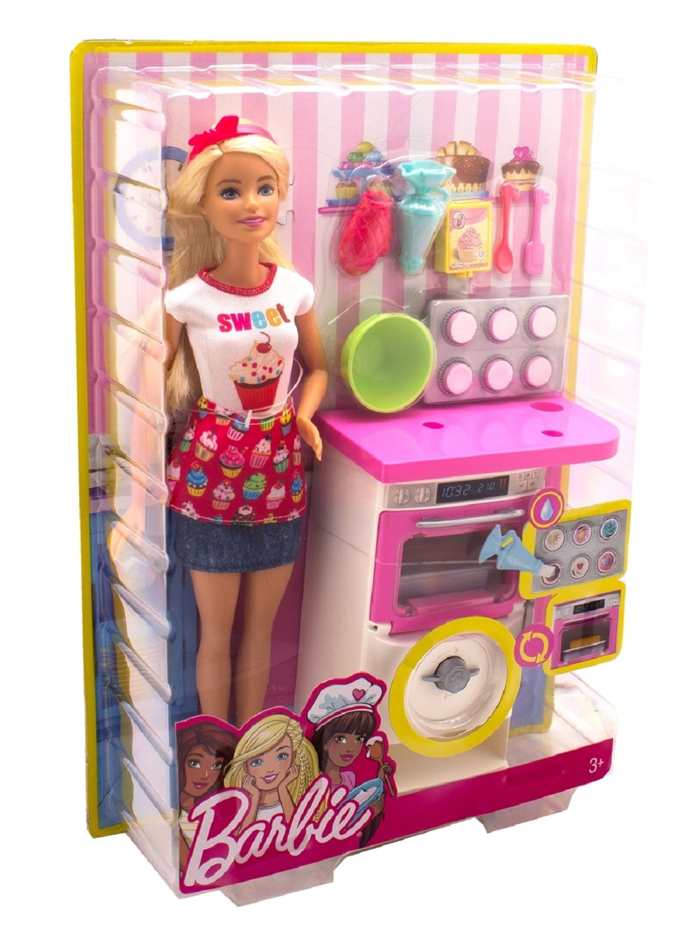 baking barbie doll